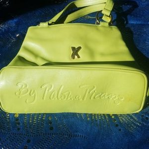 Paloma Picasso rare lime green leather Stroller